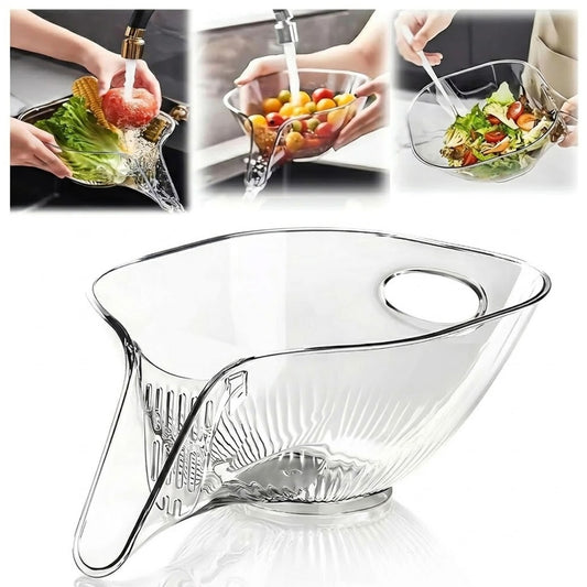 Drain Basket with Jumpstart Sale Spout, Kitchen Sink Strainer Drainage Basket Funnel for Food, Kitchen Supplies & Accessories Gadgets for Washing Vegetables & Fruits